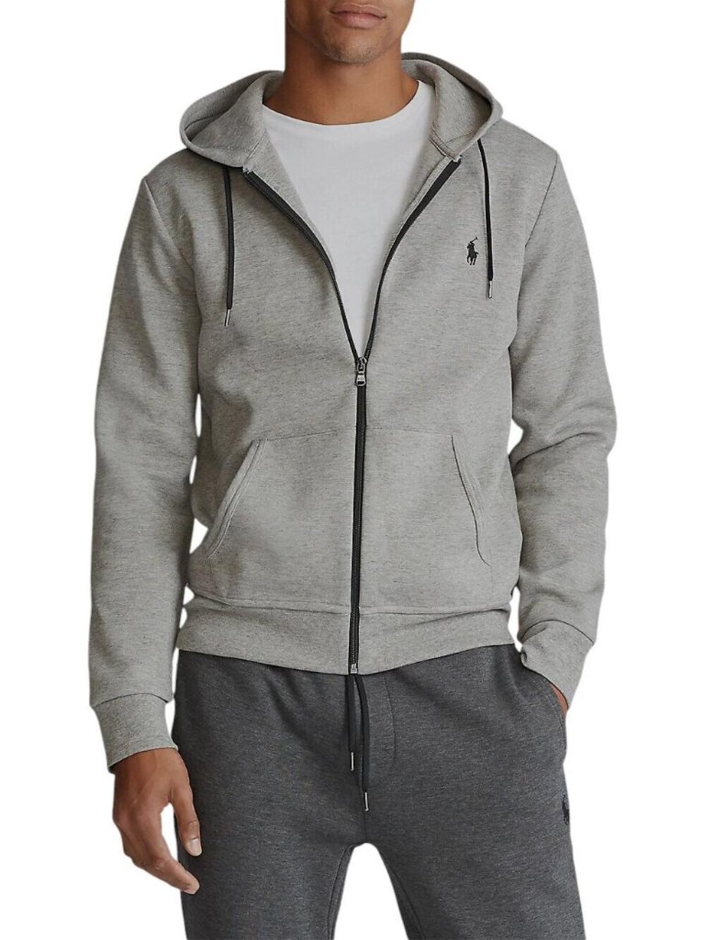 Polo Ralph Lauren Tech Fleece double knit track full-zip jacket hoodie pony logo